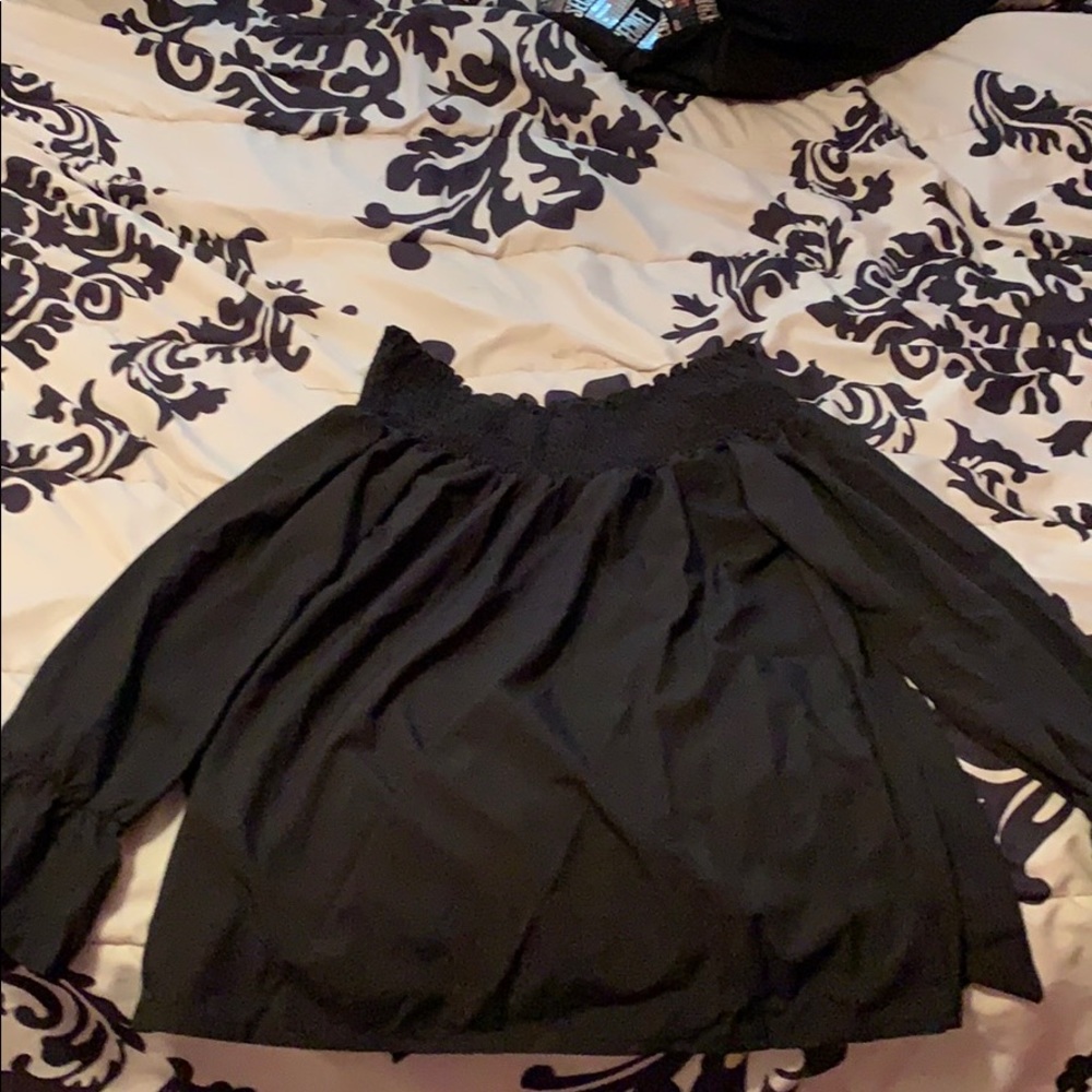 Black Off the Shoulder Top